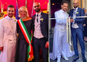 Valerio Scanu ha sposato il compagno Luigi a Roma: l'album del matrimonio