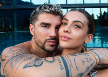 Andrea Damante sulle Dolomiti con Elisa Visari