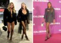 Elisabetta Canalis con Cristina Marino e Melissa Satta infuocano Milano all'evento Calzedonia Elisabetta Canalis con Cristina Marino e Melissa Satta infuocano Milano all'evento Calzedonia
