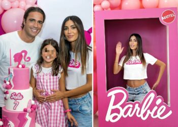 Federica Nargi e Alessandro Matri organizzano un Barbie Party per i 7 anni di Sofia