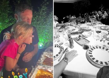 Francesco Totti festeggia 47 anni accanto alla compagna Noemi e alla figlia più piccola Isabel: le foto della festa