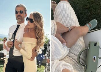 Cristina Marino e Luca Argentero festeggiano il battesimo del figlio Noè Roberto