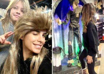 Elisabetta Canalis sceglie il costume per Halloween insieme alla figlia Skyler