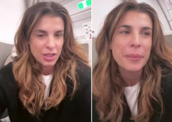 Elisabetta Canalis con gli occhi lucidi lascia l'Italia e torna a Los Angeles
