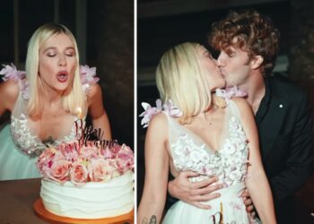 Clizia Incorvaia festeggia 43 anni con un flower party all'Orto Botanico