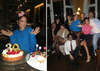Francesca Sofia Novello festeggia 30 anni ad Amsterdam