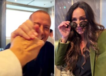 Barbara d'Urso a pranzo con gli amici del cuore Raf e Gabriella Labate