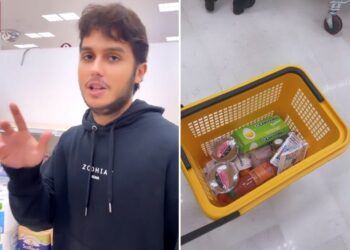 Nina Moric e Carlos Corona fanno la spesa insieme all'Esselunga