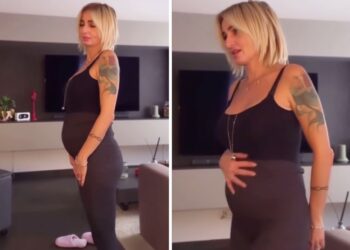 'Guarda quanto è grossa': Andreas Muller torna da Parigi e trova il pancione di Veronica Peparini tanto cresciuto