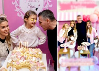 Costanza Caracciolo e Bobo Vieri festeggiano i 5 anni della loro Stella con uno Spa Party