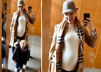 Claudia Andreatti, ex Miss Italia 2006, mostra il pancione al sesto mese di gravidanza