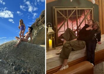 Elisabetta Canalis si prepara al Natale al caldo con la figlia Skyler a Laguna Beach