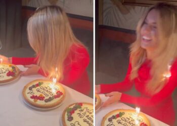 I capelli di Sophie Codegoni prendono fuoco mentre soffia sulle candeline: le immagini dell'incidente alla festa di compleanno