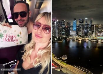 Manila Nazzaro e Stefano Oradei volano a Singapore prima di Natale