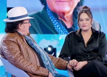 Romina Carrisi incinta di 8 mesi in tv insieme a papà Al Bano: guarda