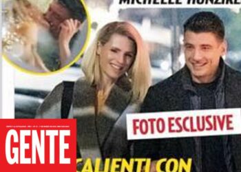 Michelle Hunziker e il nuovo fidanzato Alessandro Carollo innamoratissimi, paparazzati tra baci e sorrisi: guarda