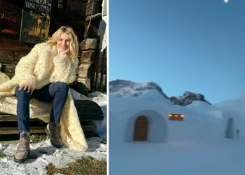 Michelle Hunziker col fidanzato in Svizzera
