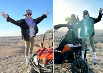 Melissa Satta, il 2024 inizia nel deserto col figlio