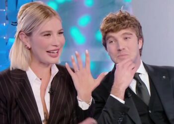 Clizia Incorvaia racconta in tv la proposta di nozze di Paolo Ciavarro: ''Il 31 dicembre, il piccolo Gabriele mi ha portato l’anello''