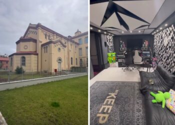 Fedez mostra i suoi nuovi uffici in una chiesa sconsacrata a Milano