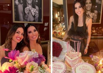 Elisabetta Gregoraci festeggia 44 anni al Crazy Pizza di Briatore
