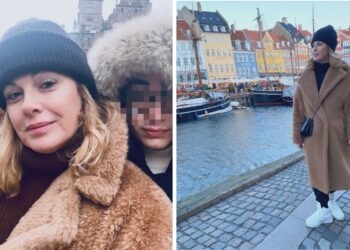 Vanessa Incontrada a Copenaghen con il figlio Isal