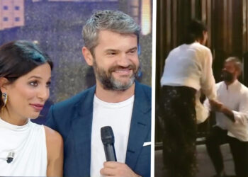 ''La metà perfetta esiste'': Roberta Morise, incinta, annuncia commossa le nozze in tv e appare per la prima volta in diretta col futuro marito