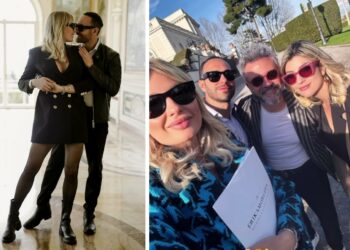 Manila Nazzaro e Stefano Oradei fanno il sopralluogo nella villa scelta per le nozze