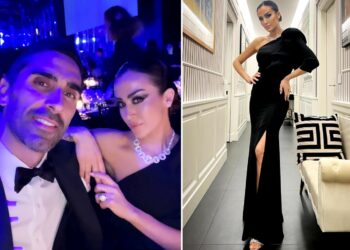 Filippo Magnini e Giorgia Palmas elegantissimi all'evento Damiani di Milano