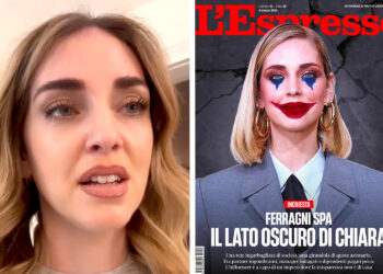 ''Giornate veramente difficili'': Chiara Ferragni con le lacrime agli occhi commenta la copertina de L'Espresso in cui è un pagliaccio