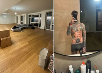 Fedez mostra la prima foto del suo nuovo attico a Milano ancora spoglio, poi si fa un selfie nel bagno: guarda