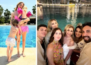 Chiara Ferragni 'scappa' a Dubai per le vacanze di Pasqua con figli e familiari: foto