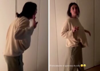 Cecilia Rodriguez e Ignazio Moser tra scherzi e spaventi nelle loro serate casalinghe