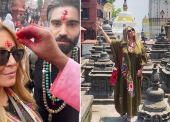 Selvaggia Lucarelli e Lorenzo Biagiarelli per la seconda volta volano in Nepal