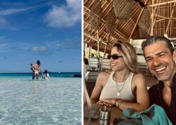 Luca Argentero e Cristina Marino alle Maldive con i figli