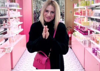 Michelle Hunziker assiste all'apertura del primo pop up store del suo brand