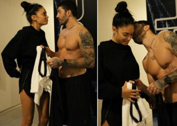 Coccole e allenamento: Elodie e Andrea Iannone insieme anche in palestra, il loro amore forte nel quotidiano: guarda