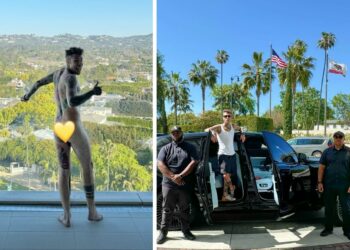 Fedez in vacanza da single a Los Angeles torna adolescente e si diverte da matti tra sessioni in palestra e foto nudo in balcone: guarda
