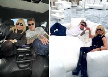 'E' la mia migliore amica': Fedez mano nella mano con Donatella Versace a Milano, i due si divertono da pazzi insieme, le immagini