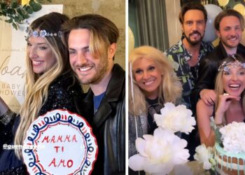 Guenda Goria emozionata al babyshower per il suo Noah, organizzato dall'agenzia di Barbara d'Urso: guarda