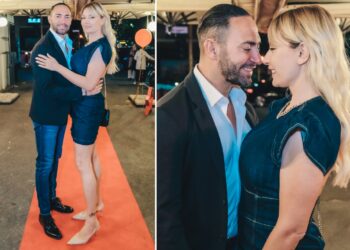 Manila Nazzaro e Stefano Oradei sognanti dopo le nozze: prima serata mondana da marito e moglie alla festa della Marini, guarda