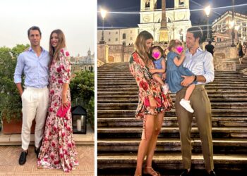 Le vacanze romane di Cristina Chiabotto con il marito e le figlie