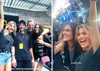 Luca Argentero e Cristina Marino, serata con Valentino Rossi e la compagna