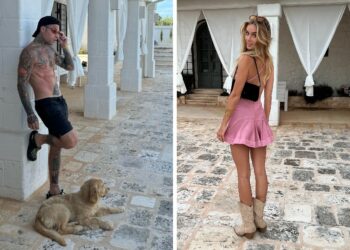 Mentre la Ferragni era in Sicilia per le nozze della Leotta, Fedez è volato in jet privato in Puglia con la fidanzata 20enne Garance Authié: guarda