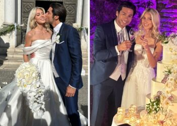 Le foto delle nozze vip dell'ex gieffino vip Andrea Denver tornato in Italia per sposare la modella Lexi Sudin