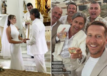 Le foto delle nozze di Filippo Inzaghi e Angela Robusti a Formentera con ospiti vip