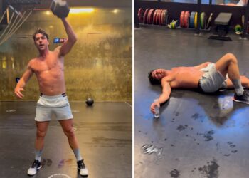 Ignazio Moser si allena come un pazzo per arrivare al top della forma al matrimonio con Cecilia Rodriguez il prossimo 30 giugno: steso a terra dopo il workout