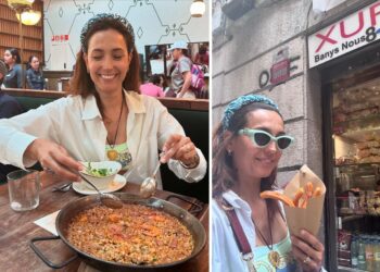 Caterina Balivo vola a Barcellona e impazzisce per la cucina spagnola