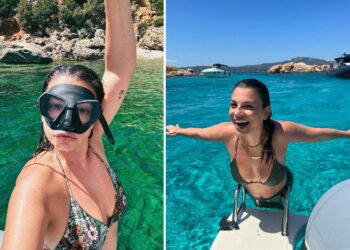 Emma Marrone in vacanza con gli amici in Sardegna