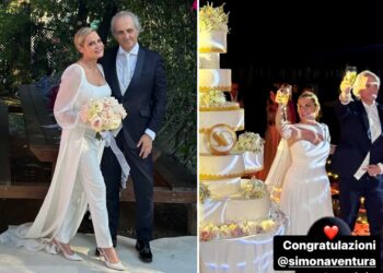 Le foto delle nozze di Simona Ventura e Giovanni Terzi a Rimini